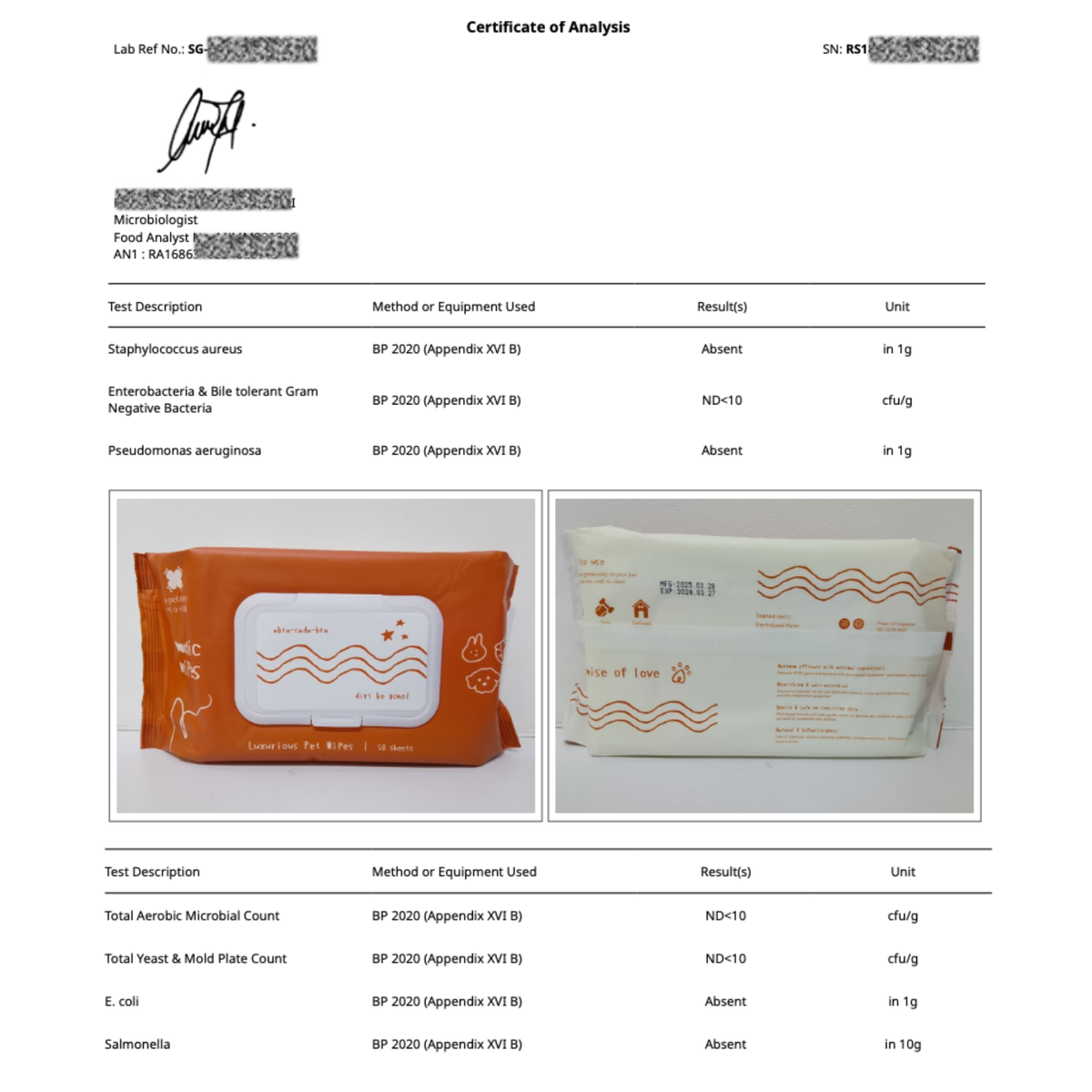 A Pet Story gentle pet wet wipes Singapore dog cat safe